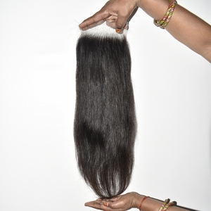 Pida Ahora en Línea el Mejor Cabello Humano Indio Virgen Sin Procesar, Extensiones de Cabello con Cierre HD, Liso, Cutícula Alineada, Doble Trama, por Exportación - Product Image 5