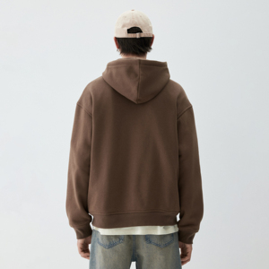 OEM Custom Men's Classic Full-Zip Hoodie Breathable Cotton Zippered <b>Jacket</b> All-Day Comfort Winter <b>Fleece</b> Plain Dyed Technics - Product Image 5