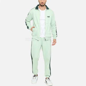 Chándal de gimnasio informal para hombre 2024 con correas, conjunto de dos piezas de buena calidad para correr de invierno de talla grande con logotipo - Product Image 1