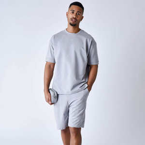 Sustainable Terry <b>Towelling</b> <b>Men</b> <b>Short</b> Set 100% Cotton Terry t Shirt and <b>Shorts</b> Set Summer <b>Towelling</b> <b>Shorts</b> Sets for <b>Men</b> - Product Image 4