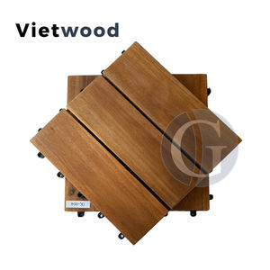 Dalles de terrasse en bois d'acacia vietnamien Viet Wood - Imperméables, antidérapantes, design contemporain, finition mate, installation facile, pour extérieur - Product Image 3