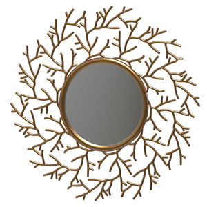 Espejo colgante moderno montado en la pared Golden Royal Touch para uso decorativo para sala de estar, entrada, hogar, bodas, Metal, Pascua - Product Image 5