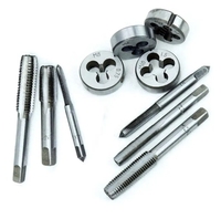 Kit de réparation de filetages métriques robuste de 110 pièces, jeu de tarauds et filières en acier allié, outils à main pour la vente en gros