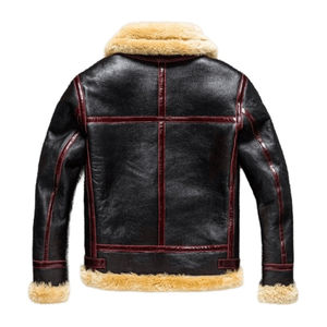 Chaqueta Unisex de Lona Resistente y Cuero, Manga Larga, Ropa de Abrigo de Invierno, Frente Alto, Diseñada para Brindar Resistencia, Calidez y Estilo Casual Urbano - Product Image 2