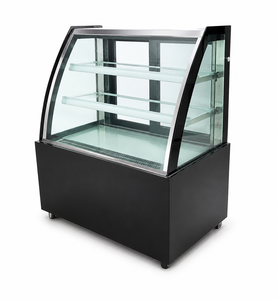 Vitrina Refrigerada Transparente de Vidrio Curvo para Pasteles, Exhibidor de Reposterí<span class=keywords><strong>a</strong></span> - Product Image 1