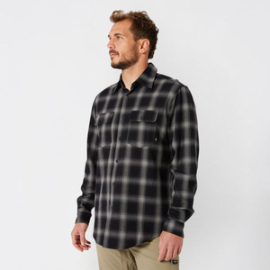 เสื้อเชิ้ตลายตารางหมากรุกของผู้ชายเสื้อเชิ้ตแขนยาวแบบติดกระดุมเสื้อ2กระเป๋าที่หน้าอกปรับได้แบบคลาสสิกออกแบบได้ตามต้องการ - Product Image 2
