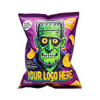 Sac personnalisé avec logo, pochette à fermeture arrière imprimée, qualité alimentaire, OEM ODM pour emballage de marque et de vente au détail