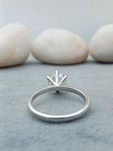 แหวนเพชร14K สีเหลือง/สีโรสโกลด์ทรงกลม2.0 CT VVS เพชรที่ปลูกในห้องแล็บแหวนหมั้นแต่งงานเครื่องประดับชั้นดี - Product Image 4