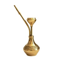 Adiba Home Decor Mini Chicha en Laiton Antique Givré Style Moderne Haute Qualité Écologique Logo Personnalisable 4+ Tuyaux Mariage