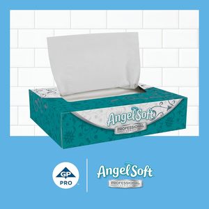 Pañuelos Faciales Angel Soft Serie Profesional de 2 Capas, 5.6" x 7.2", 50 Hojas/Caja, 60 Cajas/Caja Grande (48550) - Product Image 4