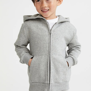 Nouveautés vente en gros enfants sweats à capuche unis pour garçons pour enfants sweat à capuche pour bébé sweat à capuche décontracté à capuche avec fermeture éclair pour enfant - Product Image 1