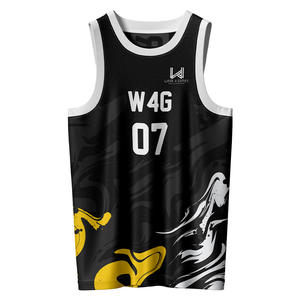 Ensemble d'uniformes de basket-ball personnalisés pour hommes XS col en O 100% polyester évacuation de l'humidité séchage rapide respirant sans manches de haute qualité - Product Image 2