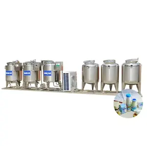 दूध दही बनाने की मशीन के लिए पूर्ण तरल दूध दही प्रसंस्करण लाइन उपकरण