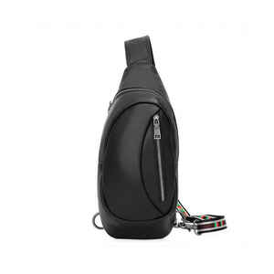 Sac messager de créateur décontracté pour hommes en cuir PU de haute qualité avec option de logo personnalisé doublure en cuir véritable - Product Image 1