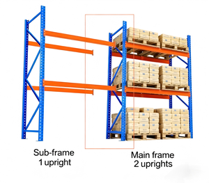 Scaffalature Industriali Multistrato per Magazzino e Unità di Stoccaggio in Acciaio Resistente, Antiruggine <span class=keywords><strong>con</strong></span> Rivestimento in Polvere per Impilamento Pallet - Product Image 5