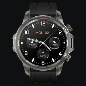 Montre connectée Sower DK68, écran IPS tactile de 1,53 pouce, moniteur de fréquence cardiaque, GPS, appel Bluetooth, unisexe, résistante à l'eau - Product Image 4