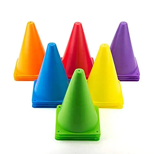 Soccer Cones Agility Field Marker Cone in Various Colors for Sports Training, Drills, Indoor and Outdoor Sports Game Activity