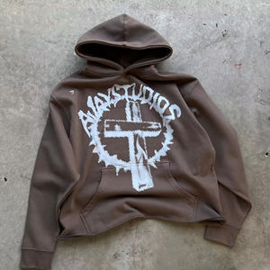 Sudaderas con cremallera de gran tamaño teñidas lisas de otoño con estampado DGT personalizado, sudadera Unisex sin bolsillo, dobladillo en bruto, estampado de hojaldre, sin parche de cuerda - Product Image 6