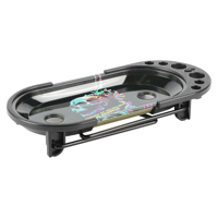 UKETA Mini Kit Set New Multi Function Smoking Accessories Tray Set with Metal Foldable Stand Tin Rolling Tray and Cone Filler
