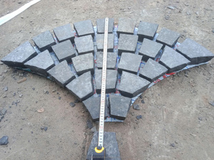 Bán buôn đá cuội basalt màu đen và màu xám flamed bề mặt lớn điên pavers bên ngoài đá tự nhiên cảnh quan đường lái xe Cubic - Product Image 3