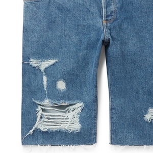 Pantalones cortos desgastados de moda con opción de etiqueta personalizada Ajuste casual Ideal para ropa de calle de verano - Product Image 3