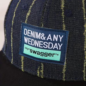 Casquette Snapback en coton avec logo brodé, vente en gros, visière plate, ajustée, noire, unie, vierge, casquettes Snapback de haute qualité, design personnalisé - Product Image 3