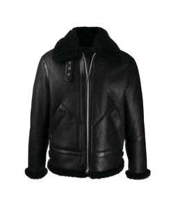 Chaqueta de cuero real negra formal con bordado de cuello levantado con mangas, las últimas chaquetas de cuero para hombre Oem - Product Image 1