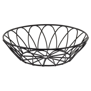 Fruit <b>Basket</b> Simple Stylish Fruit Container Fresh Fruit <b>Storage</b> <b>Basket</b> Made With Metal <b>Wire</b> Black Color <b>Basket</b> - Product Image 6