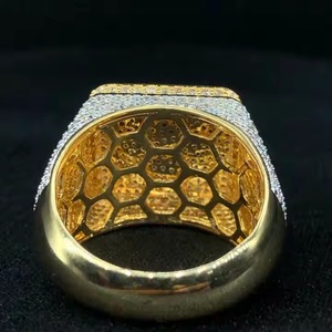 Nueva tendencia 14K Gold Lab Grown Diamond Hip Hop Ring para hombres VS Clarity Jewelry Diamond Friends Rings - Product Image 3