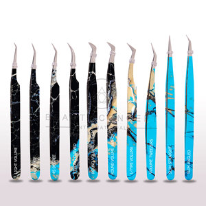 Colorful Lash Extension Tweezers with Ultra Fine Pointed Tips Steel Metal Material for Delicate Lash Work Volume Lash Extensions - Product Image 2