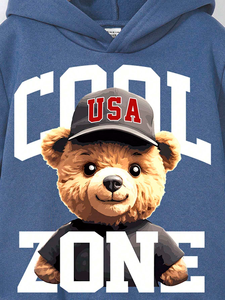 Sudaderas con capucha en blanco impresas personalizadas French Terry Streetwear Pullover Hoodie Fabricante Essential Boxy Heavyweight 100% Cotton Hoodies - Product Image 3