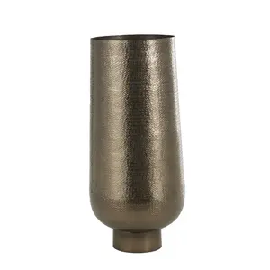 Vase en fer sculpté de luxe fait à la main, décoration florale, impression personnalisée, design côtier, vase de table, écologique, Zahid Exports - Product Image 5