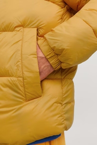 Automne hiver doudoune grande taille manteau en duvet d'oie col debout motif imperméable décoré veste bouffante - Product Image 6