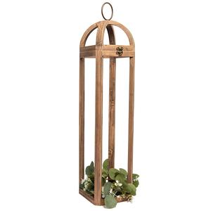 Fabricant en vrac de lanterne en verre soutenue par un cadre en métal idéal pour les mariages avec les tailles de 15.5W X 17H centimètres - Product Image 6