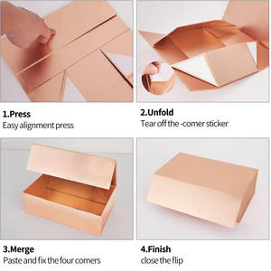 Boîte cadeau avec couvercle à fermeture magnétique Cadeaux de demoiselle d'honneur Cadeaux d'anniversaire mignons Carton de qualité supérieure - Product Image 3