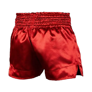Short en Satin personnalisé de haute qualité MMA BJJ combat impression personnalisée maillot de boxe thaïlandais pour Boxer Muay Thai Arts martiaux porter - Product Image 4