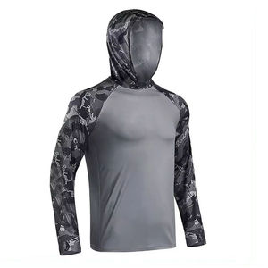 Sudaderas CON CAPUCHA DE PESCA personalizables de tendencia superior para hombres con logotipo y diseño Protección solar impermeable - Product Image 4