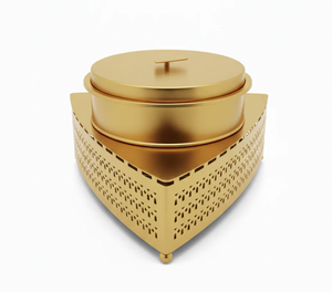 Plat de service moderne en acier inoxydable écologique le plus demandé, réchaud à nourriture, support de réchaud, finition personnalisée - Product Image 5