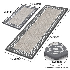 Tapis anti-fatigue moderne à coussinets épais, en PVC personnalisé, simili cuir, éponge SBR, antidérapant pour la vente au détail, la cuisine et le laboratoire - Product Image 3