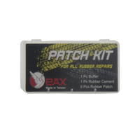 Kit de réparation d'urgence portable et léger pour vélos de montagne, en caoutchouc naturel noir de qualité supérieure, pour vente en gros, PAX P6104, fabriqué à Taïwan