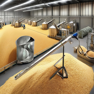 Convoyeur à vis motorisé portable en acier inoxydable 304, équipement agricole, haute productivité, transfert de riz, de sable sec et de céréales - Product Image 2