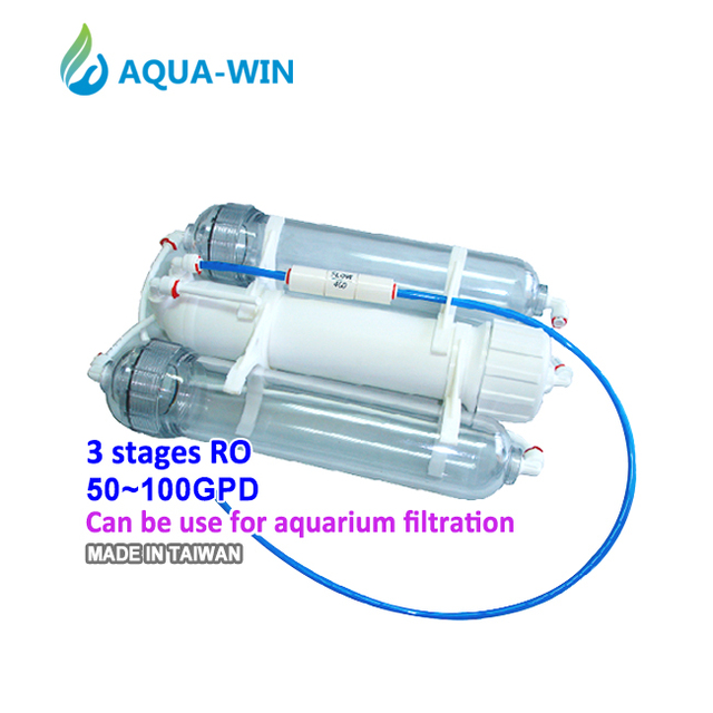 3 Stage Inline Water Filter RO System (RO system for Aquarium)