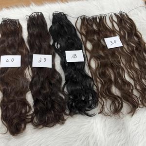 Venta al por mayor de extensiones de cabello virgen vietnamita trama de pelo de plumas todos los colores mechones de cabello humano de buena calidad para la exportación a granel - Product Image 2