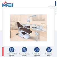 Fauteuil dentaire électrique multifonctionnel de haute qualité à commande au pied en acier avec éclairage LED pour cliniques et hôpitaux dentaires