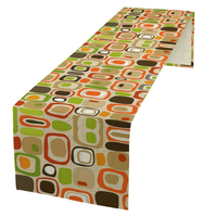 Chemin de table en coton tissé simple, motif croix éthiopienne traditionnelle Habesha Saba Telet |   Décoration de mariage avec logo personnalisé en couleur |