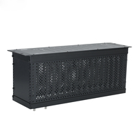 Boîtier de rack 3U en aluminium anodisé noir avec rail CPCI pour amplificateur d'instrument de projet, matrice audio, sous-rack, armoire, boîtier, châssis, boîte