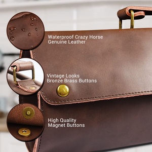 Best Quality Customized Leather Knife <b>Roll</b> Bags Premium Genuine Leather Lightweight OEM Supported Low Prices for New <b>Tool</b> Bags - Product Image 5