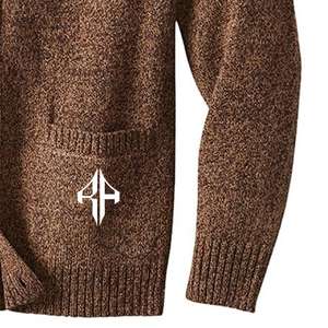 2025 Design Men's <b>Cardigan</b> Winter Sweater Wholesale Wool / Acrylic Material High Quality Custom Logo by ATLANTIC - Product Image 4