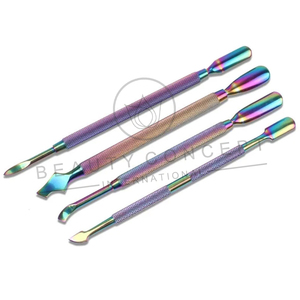 Empujador de cutículas de uñas multicolor Buena venta Herramienta de cuidado de uñas Uso en salón de belleza para cuidado Empujador de cutículas de acero Ecológico - Product Image 6