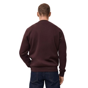 Men Heavyweight Sweatshirt 240 GSM Cotton Polyester Fleece Eco-Friendly Warm Casual Street Style Crewneck Pullover OEM Service - Product Image 3